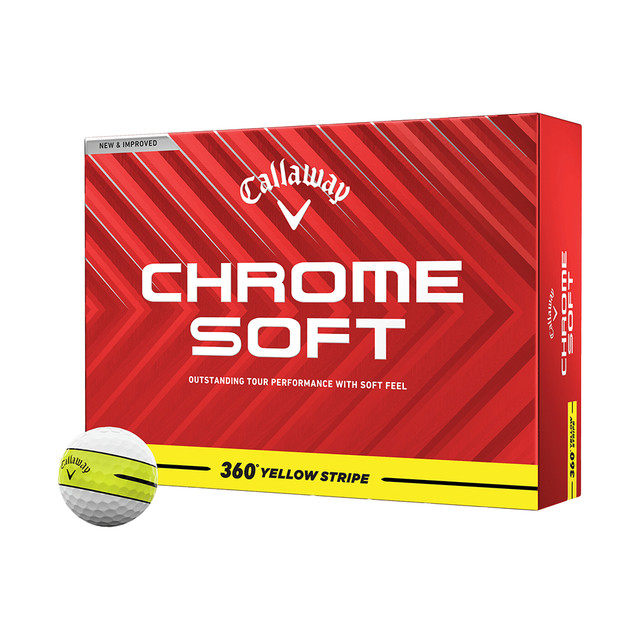 Callaway Chrome Soft 360 Triple Track Yellow Golf Balls